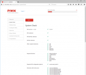 Piwik-Database-Settings