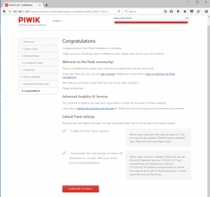 Piwik-Installation-Completed